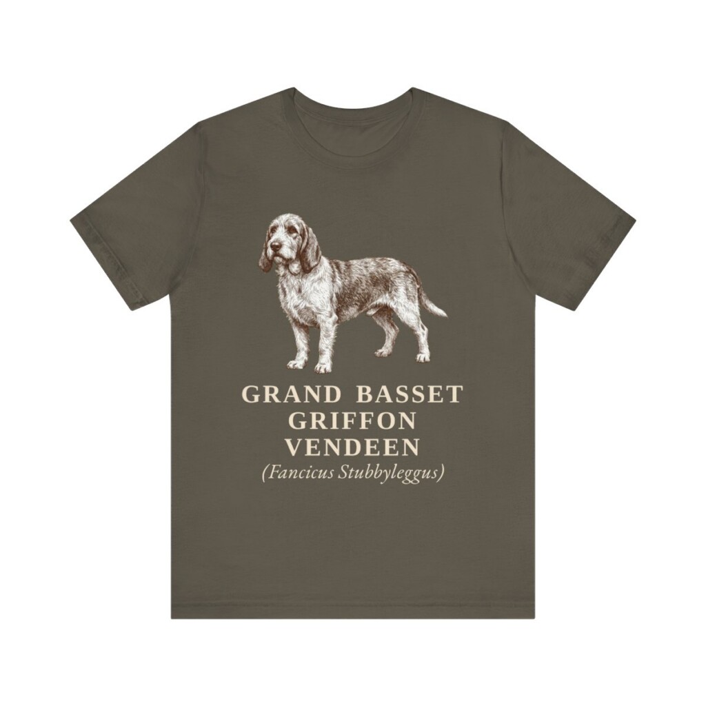 Grand Basset Griffon Vendeen Latin Shirt, Vintage Dog Sketch Tee, Dog Latin Gift