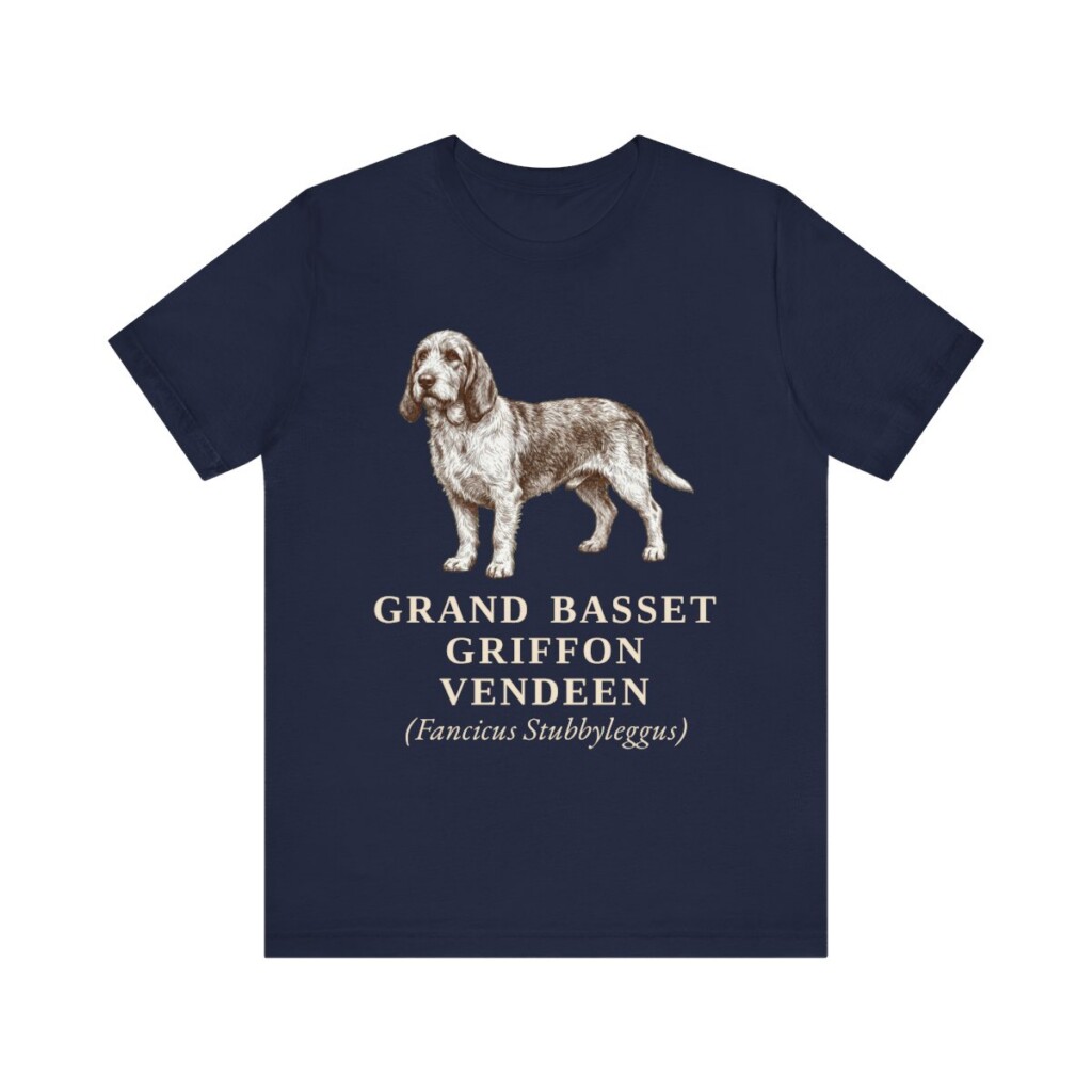 Grand Basset Griffon Vendeen Latin Shirt, Vintage Dog Sketch Tee, Dog Latin Gift