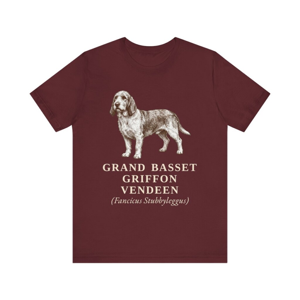 Grand Basset Griffon Vendeen Latin Shirt, Vintage Dog Sketch Tee, Dog Latin Gift