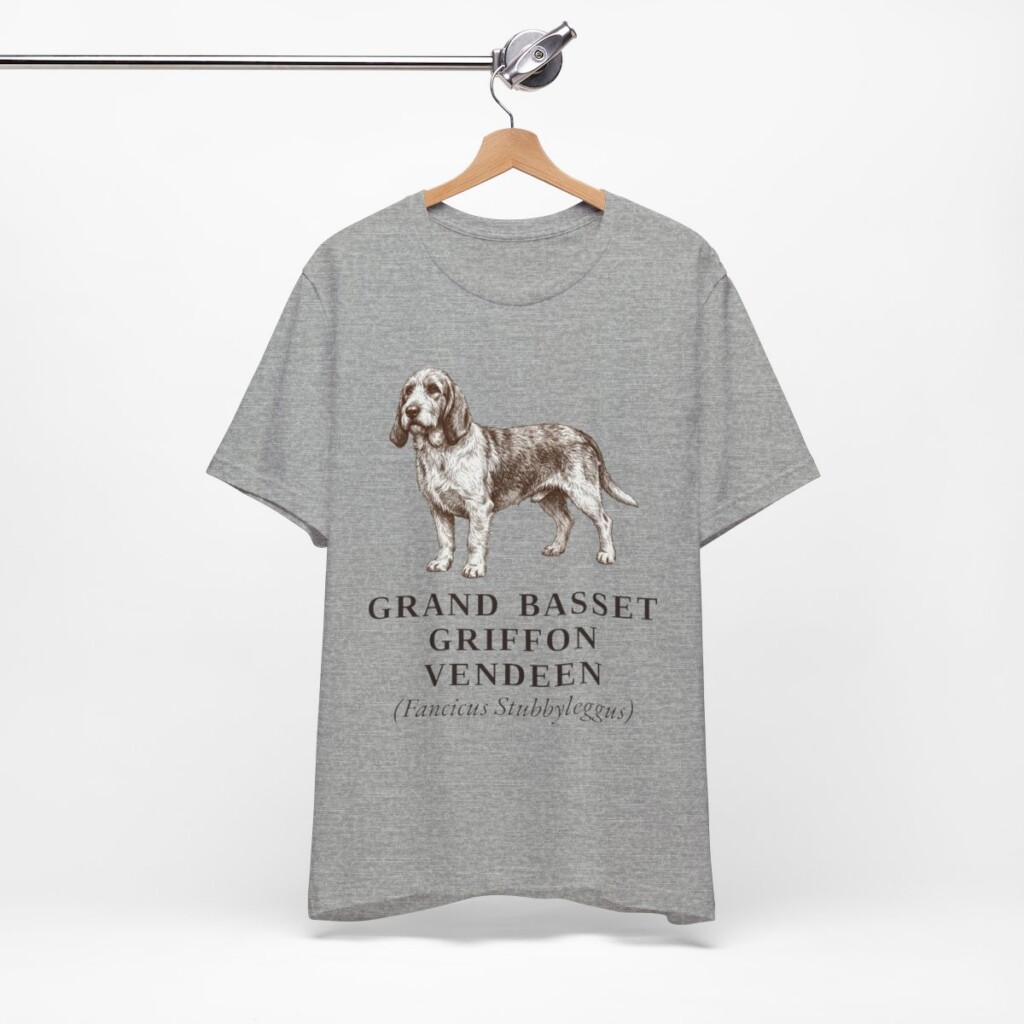Grand Basset Griffon Vendeen Latin Shirt, Vintage Dog Sketch Tee, Dog Latin Gift