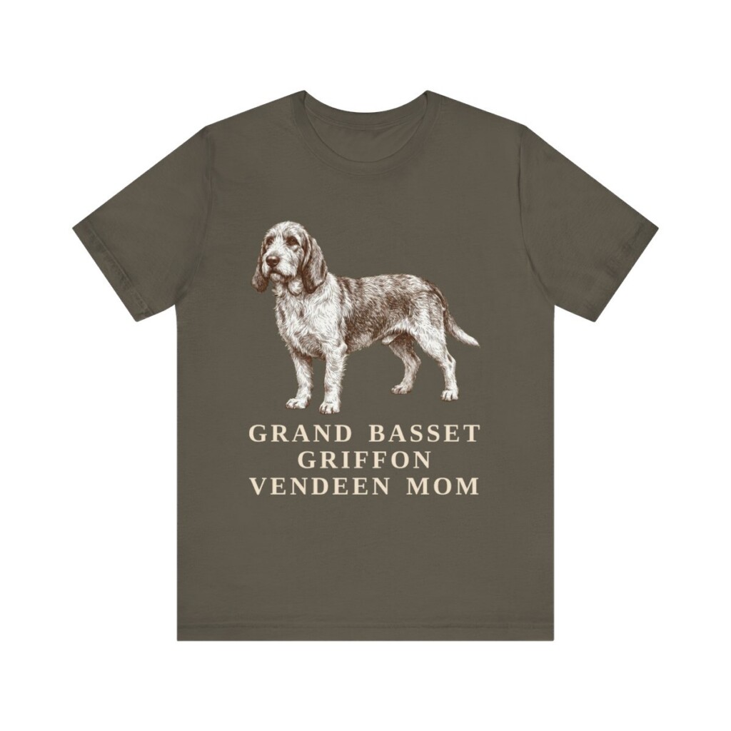 Grand Basset Griffon Vendeen Mom Shirt, Vintage Dog Sketch Tee, Dog Mom Gift