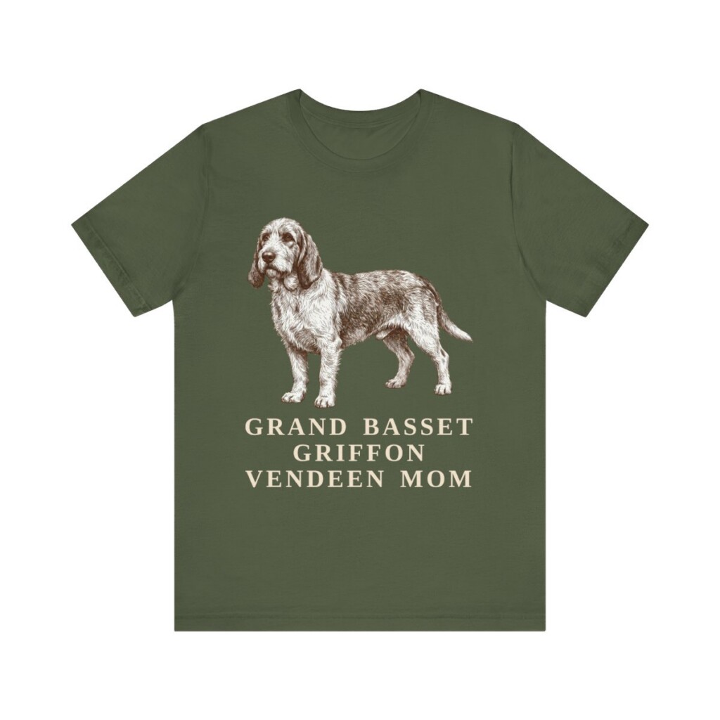 Grand Basset Griffon Vendeen Mom Shirt, Vintage Dog Sketch Tee, Dog Mom Gift