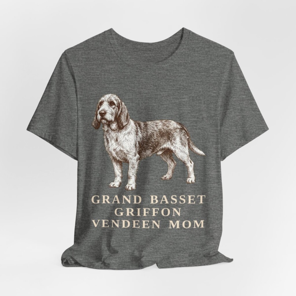 Grand Basset Griffon Vendeen Mom Shirt, Vintage Dog Sketch Tee, Dog Mom Gift