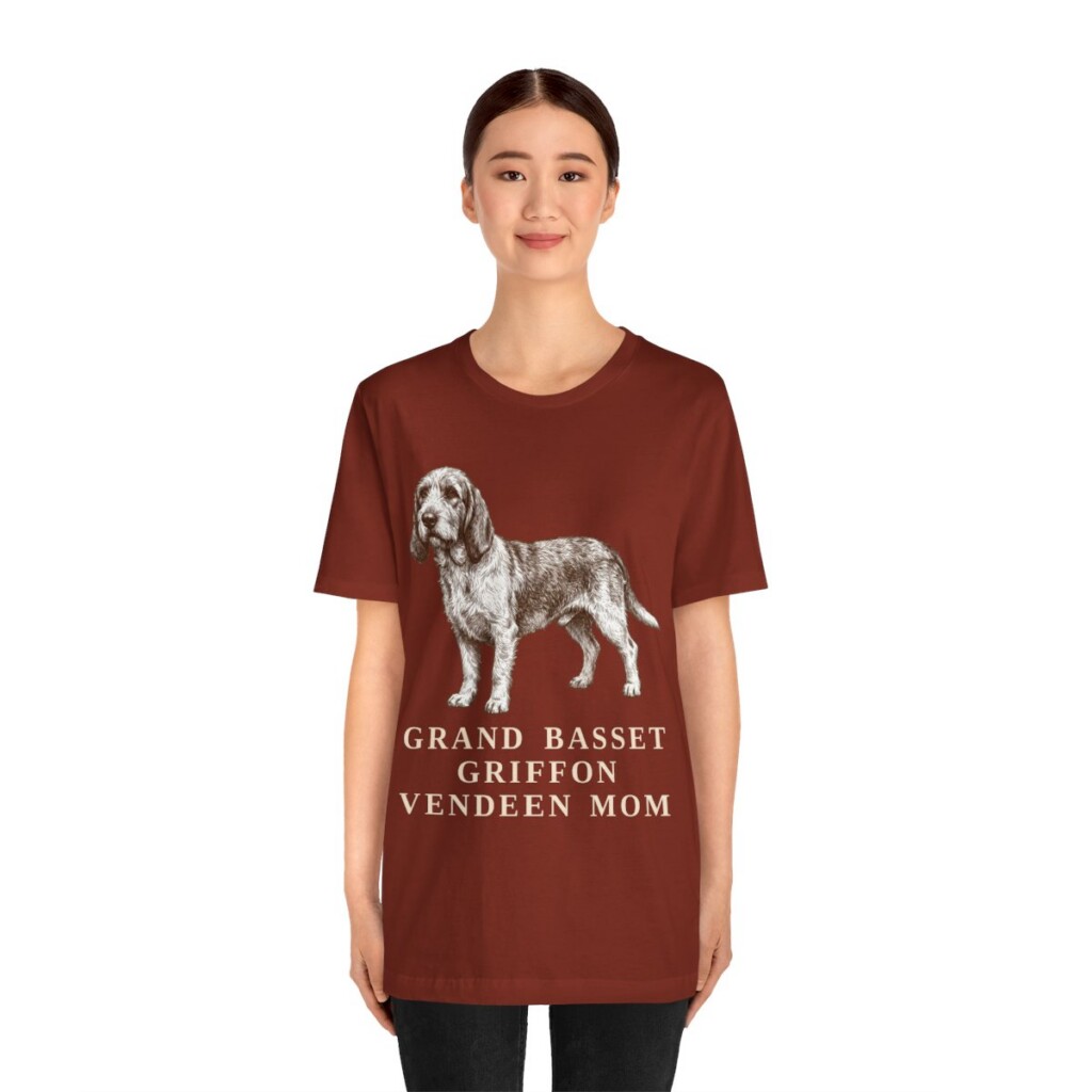 Grand Basset Griffon Vendeen Mom Shirt, Vintage Dog Sketch Tee, Dog Mom Gift