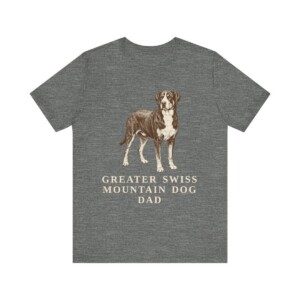 Greater Swiss Mountain Dog Dad Shirt, Vintage Dog Sketch Tee, Dog Dad Gift