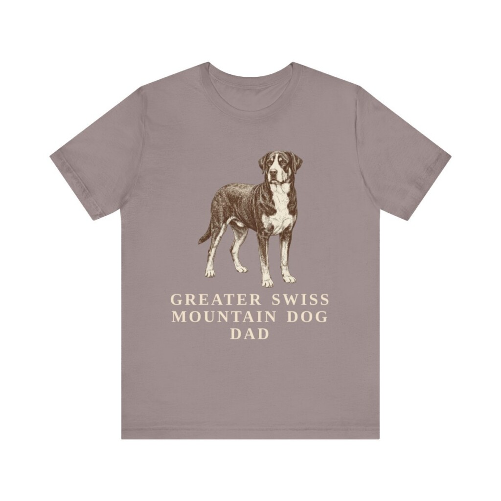 Greater Swiss Mountain Dog Dad Shirt, Vintage Dog Sketch Tee, Dog Dad Gift
