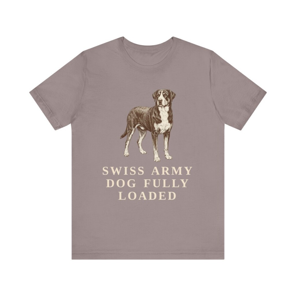 Greater Swiss Mountain Dog Humor Shirt, Vintage Dog Sketch Tee, Dog Humor Gift