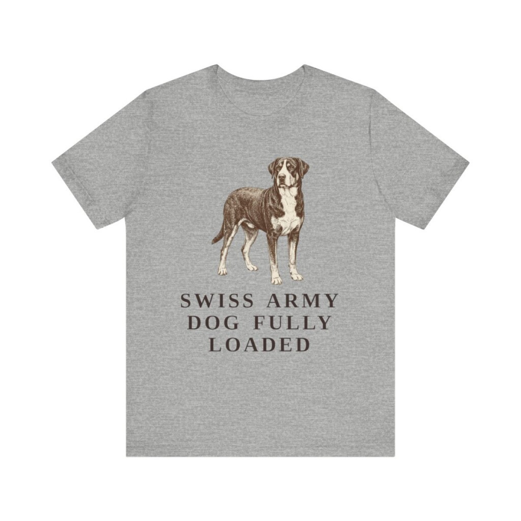 Greater Swiss Mountain Dog Humor Shirt, Vintage Dog Sketch Tee, Dog Humor Gift