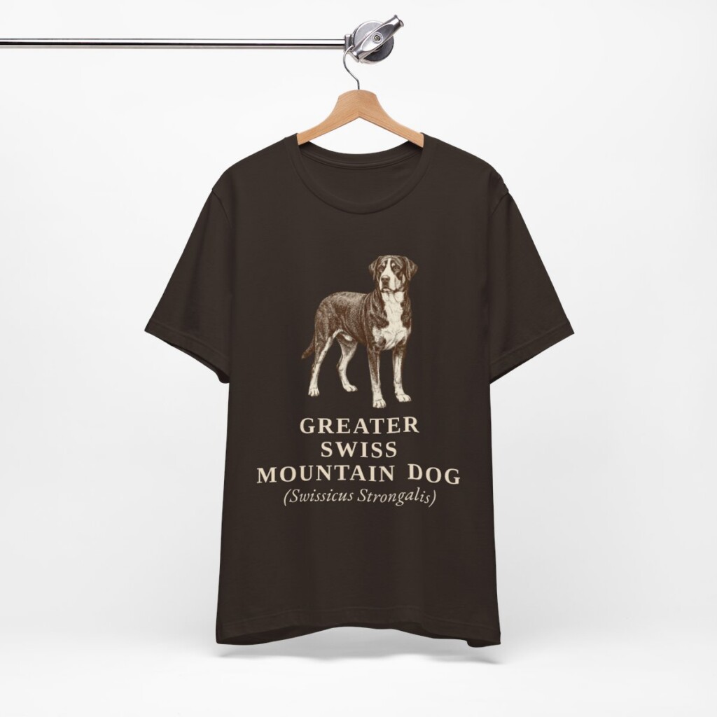 Greater Swiss Mountain Dog Latin Shirt, Vintage Dog Sketch Tee, Dog Latin Gift
