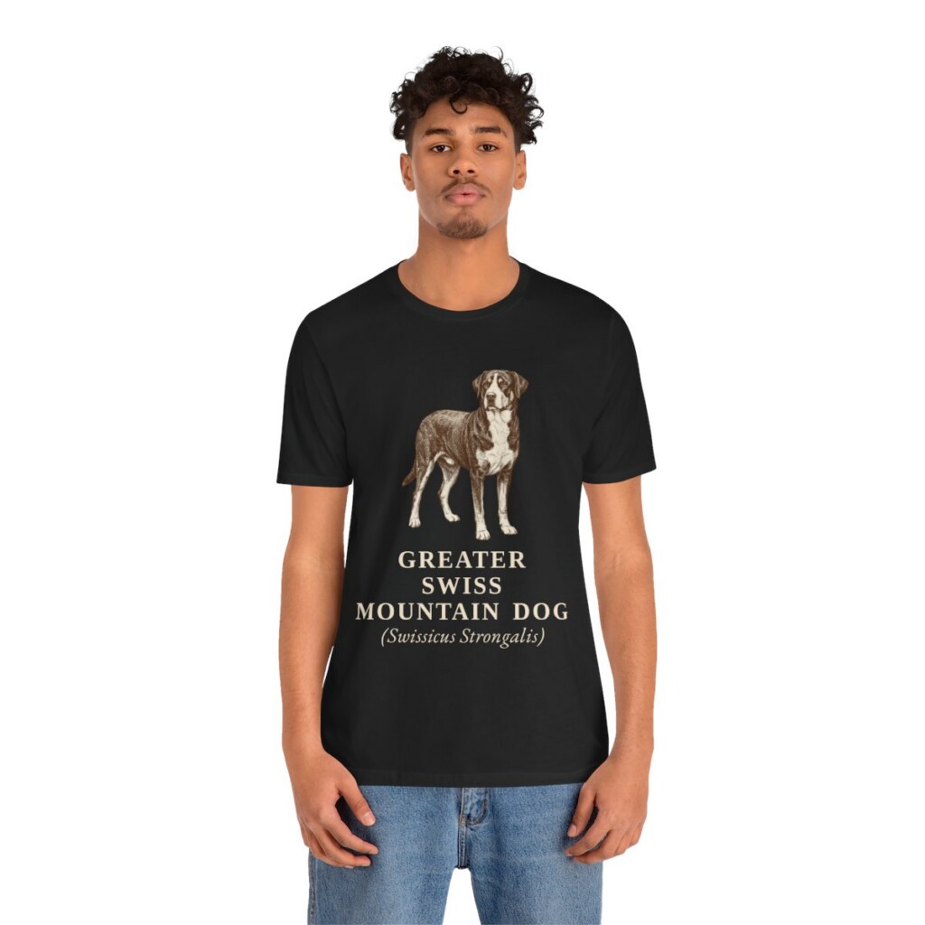 Greater Swiss Mountain Dog Latin Shirt, Vintage Dog Sketch Tee, Dog Latin Gift