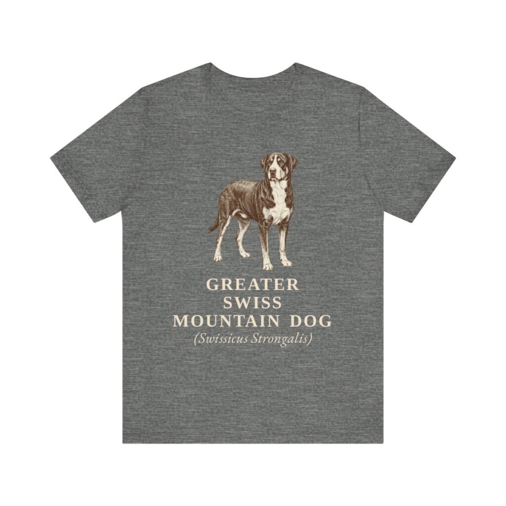 Greater Swiss Mountain Dog Latin Shirt, Vintage Dog Sketch Tee, Dog Latin Gift