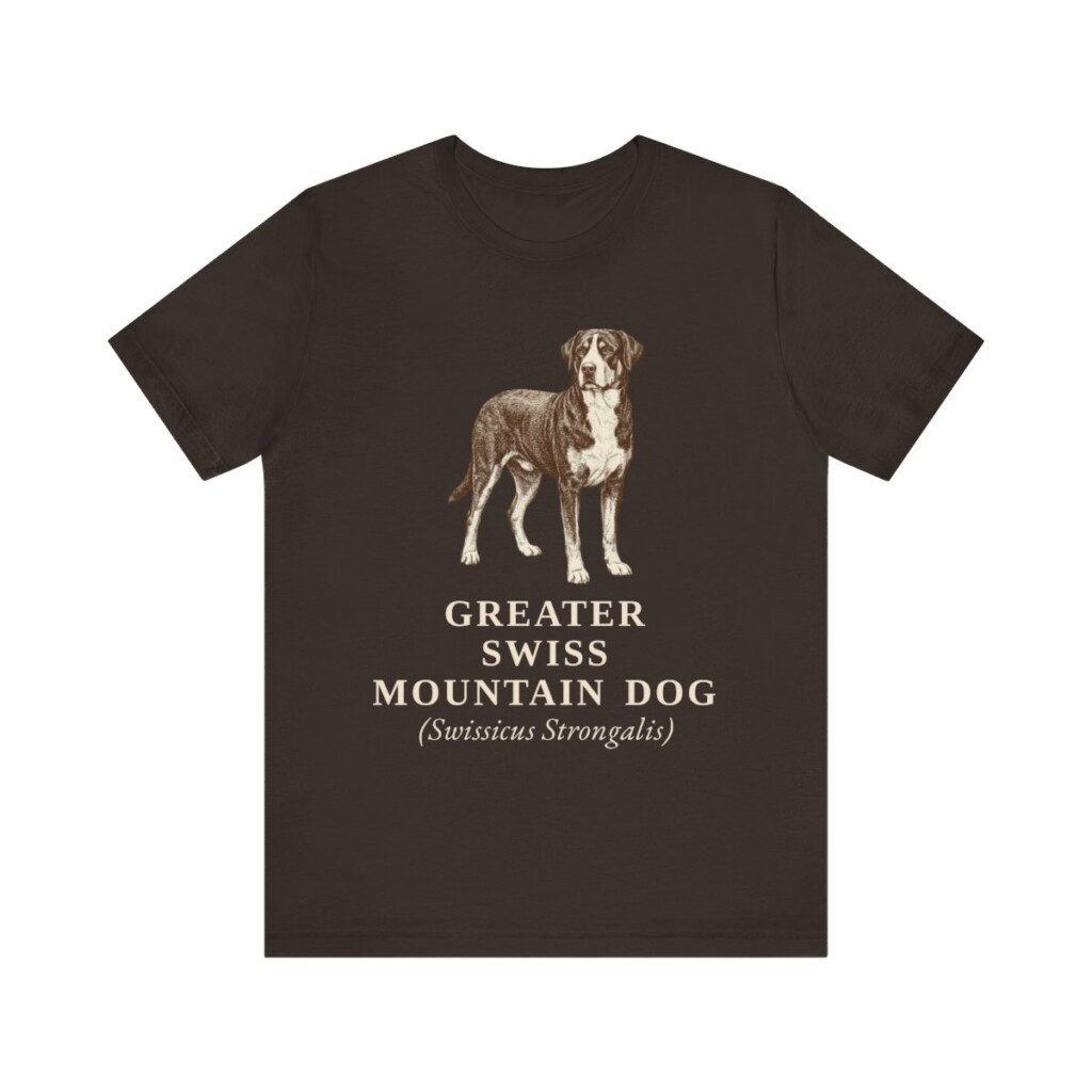 Greater Swiss Mountain Dog Latin Shirt, Vintage Dog Sketch Tee, Dog Latin Gift