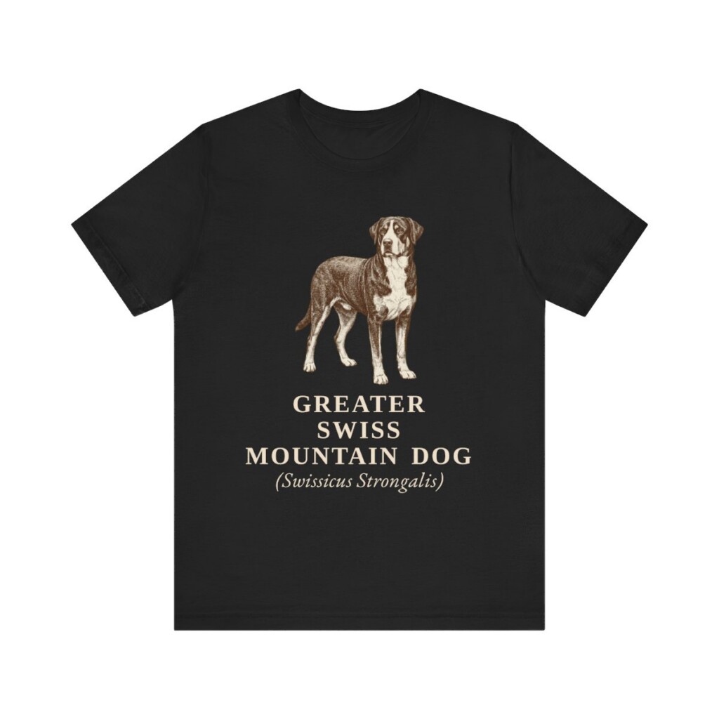 Greater Swiss Mountain Dog Latin Shirt, Vintage Dog Sketch Tee, Dog Latin Gift