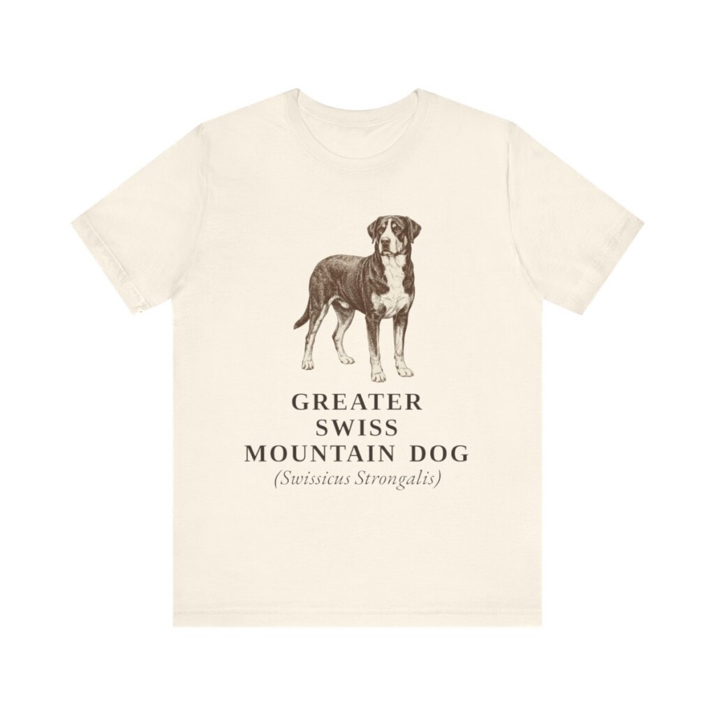 Greater Swiss Mountain Dog Latin Shirt, Vintage Dog Sketch Tee, Dog Latin Gift