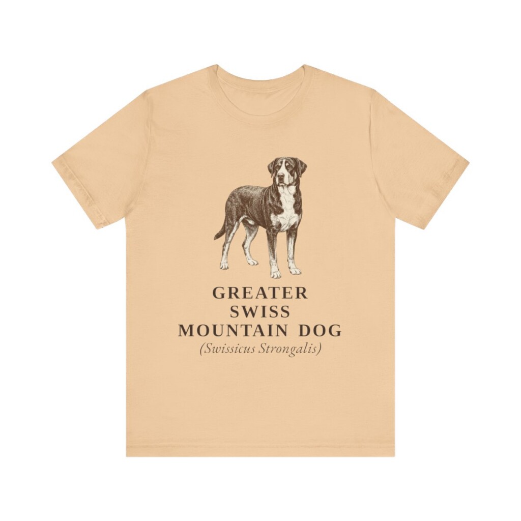 Greater Swiss Mountain Dog Latin Shirt, Vintage Dog Sketch Tee, Dog Latin Gift