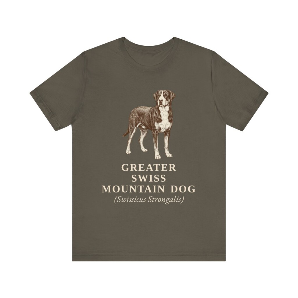Greater Swiss Mountain Dog Latin Shirt, Vintage Dog Sketch Tee, Dog Latin Gift