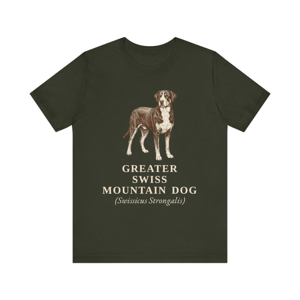 Greater Swiss Mountain Dog Latin Shirt, Vintage Dog Sketch Tee, Dog Latin Gift