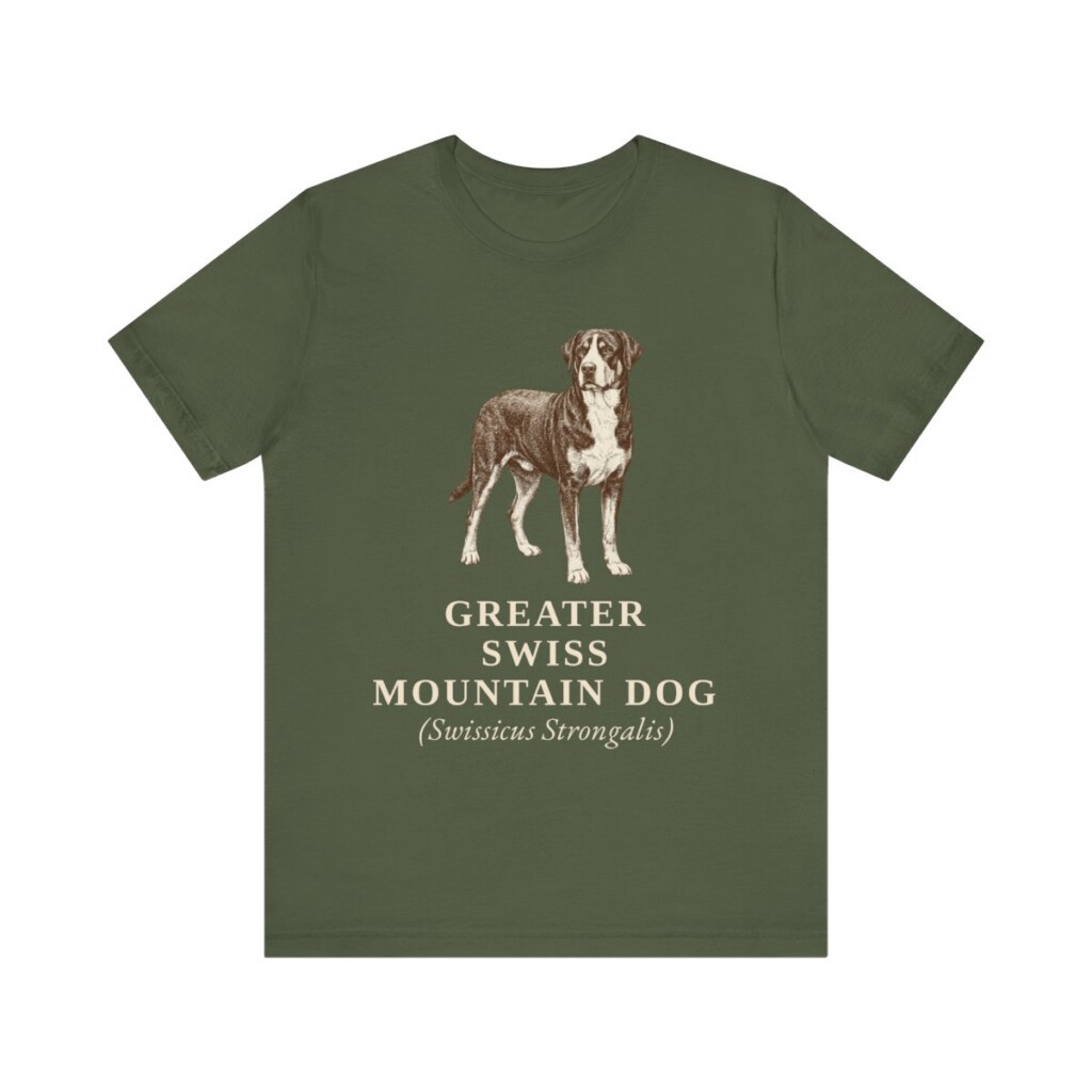 Greater Swiss Mountain Dog Latin Shirt, Vintage Dog Sketch Tee, Dog Latin Gift