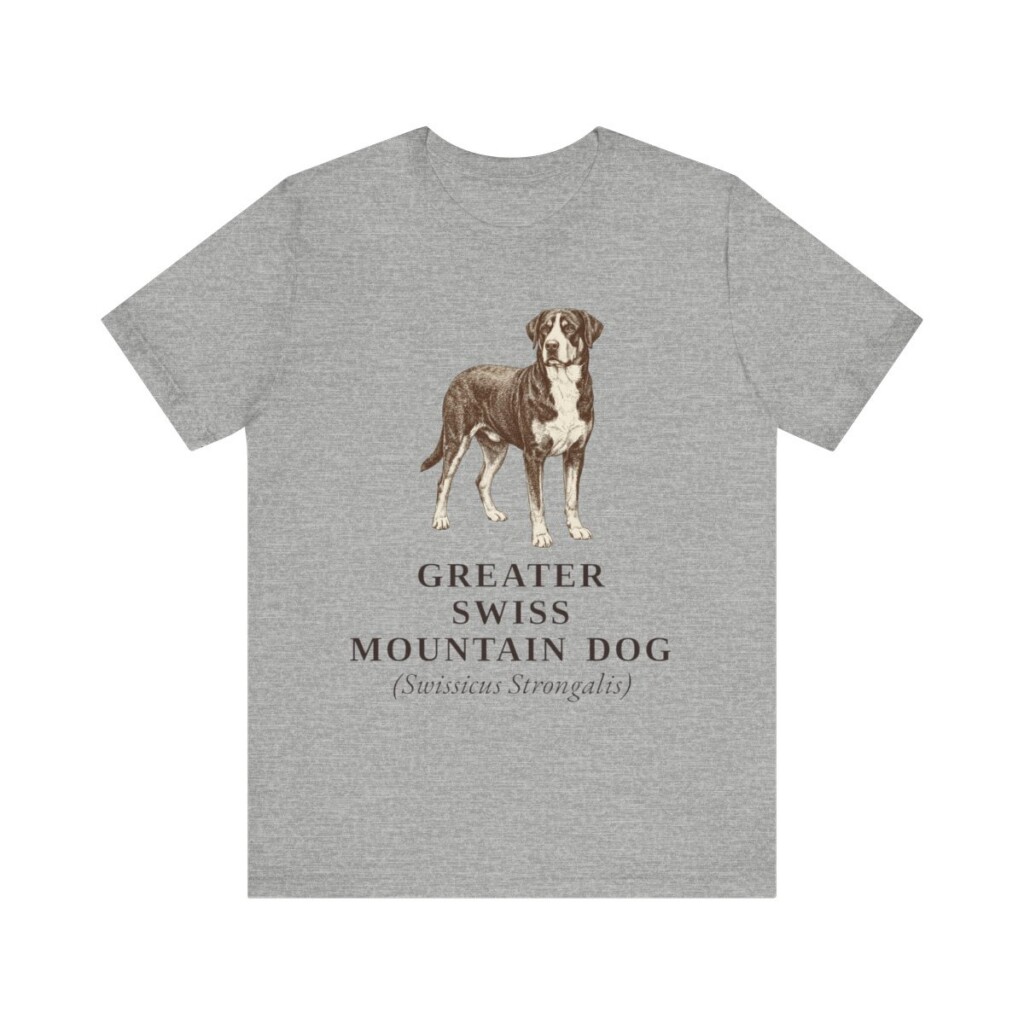 Greater Swiss Mountain Dog Latin Shirt, Vintage Dog Sketch Tee, Dog Latin Gift