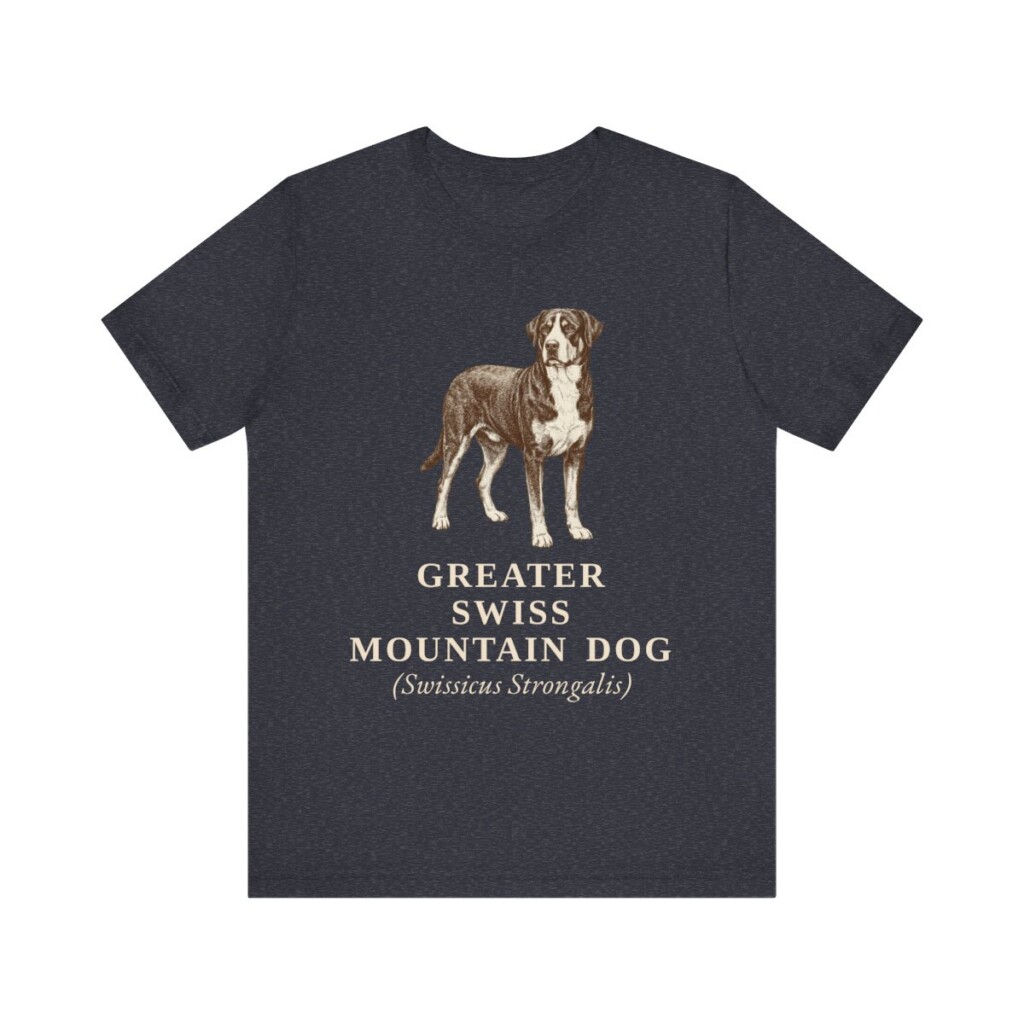 Greater Swiss Mountain Dog Latin Shirt, Vintage Dog Sketch Tee, Dog Latin Gift