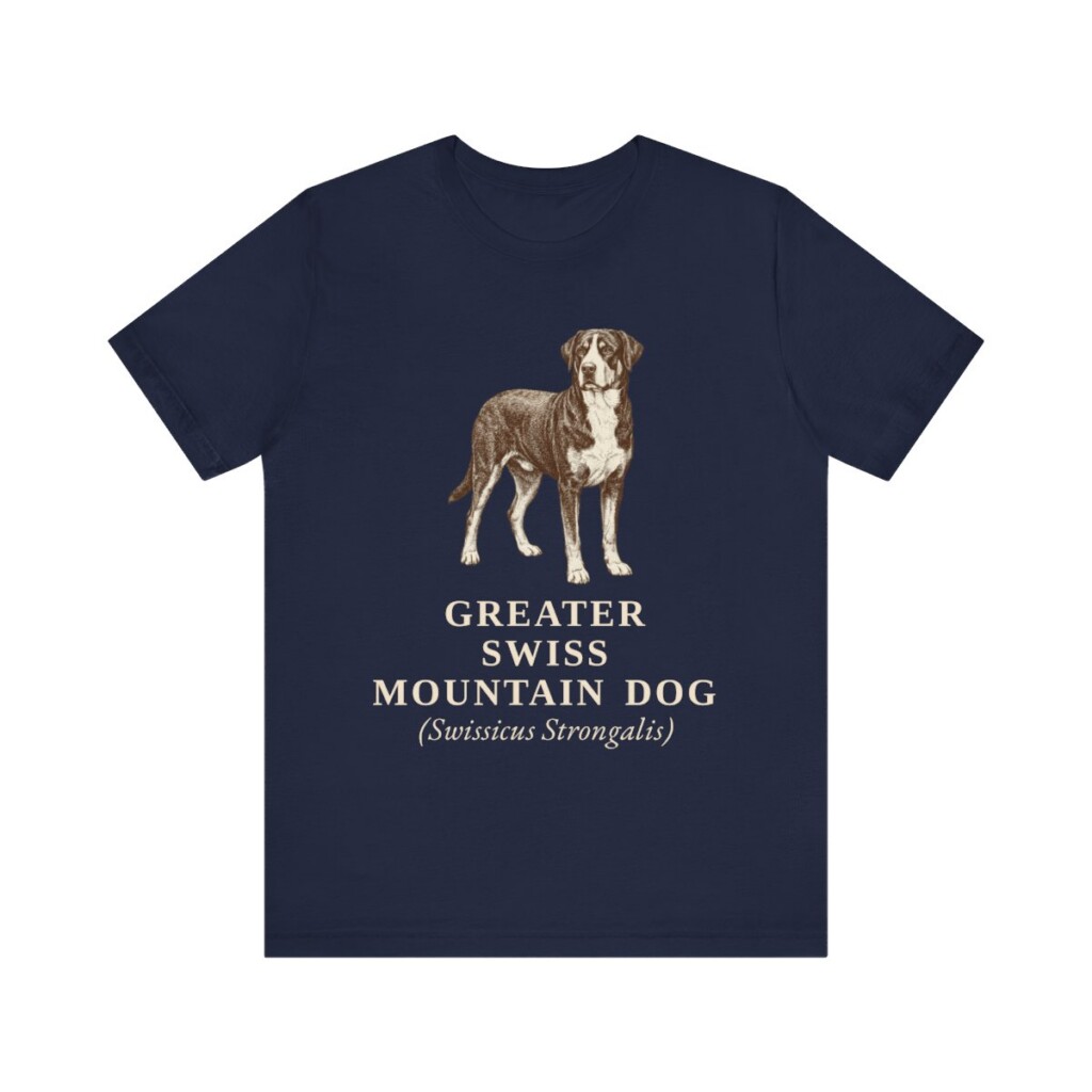 Greater Swiss Mountain Dog Latin Shirt, Vintage Dog Sketch Tee, Dog Latin Gift
