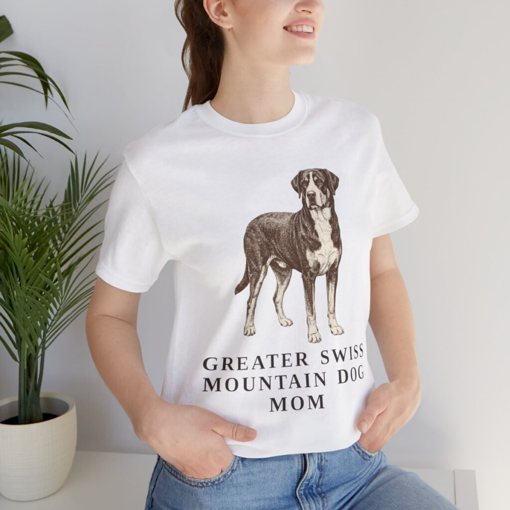 Greater Swiss Mountain Dog Mom Shirt, Vintage Dog Sketch Tee, Dog Mom Gift