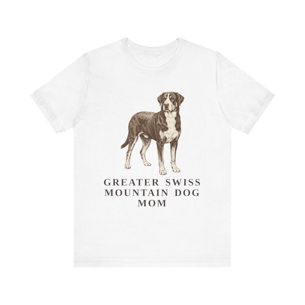 Greater Swiss Mountain Dog Mom Shirt, Vintage Dog Sketch Tee, Dog Mom Gift