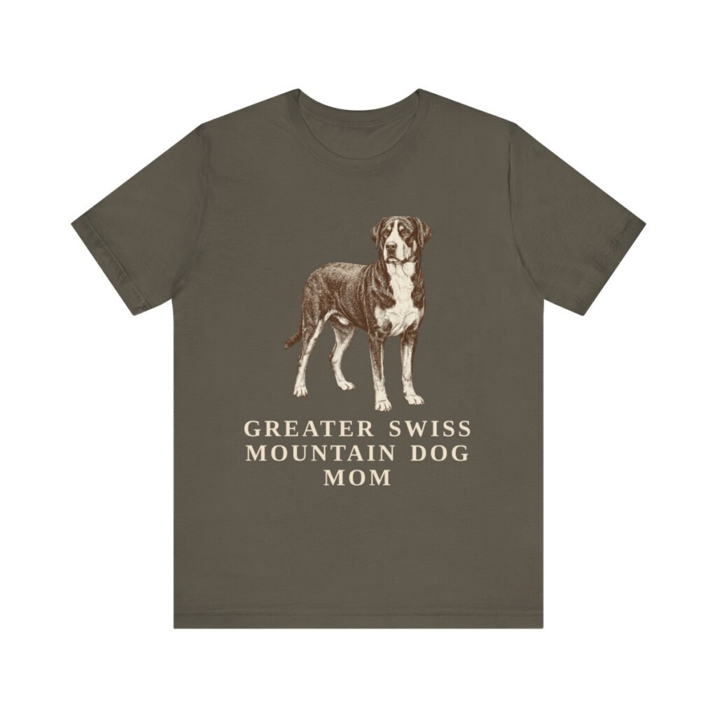 Greater Swiss Mountain Dog Mom Shirt, Vintage Dog Sketch Tee, Dog Mom Gift