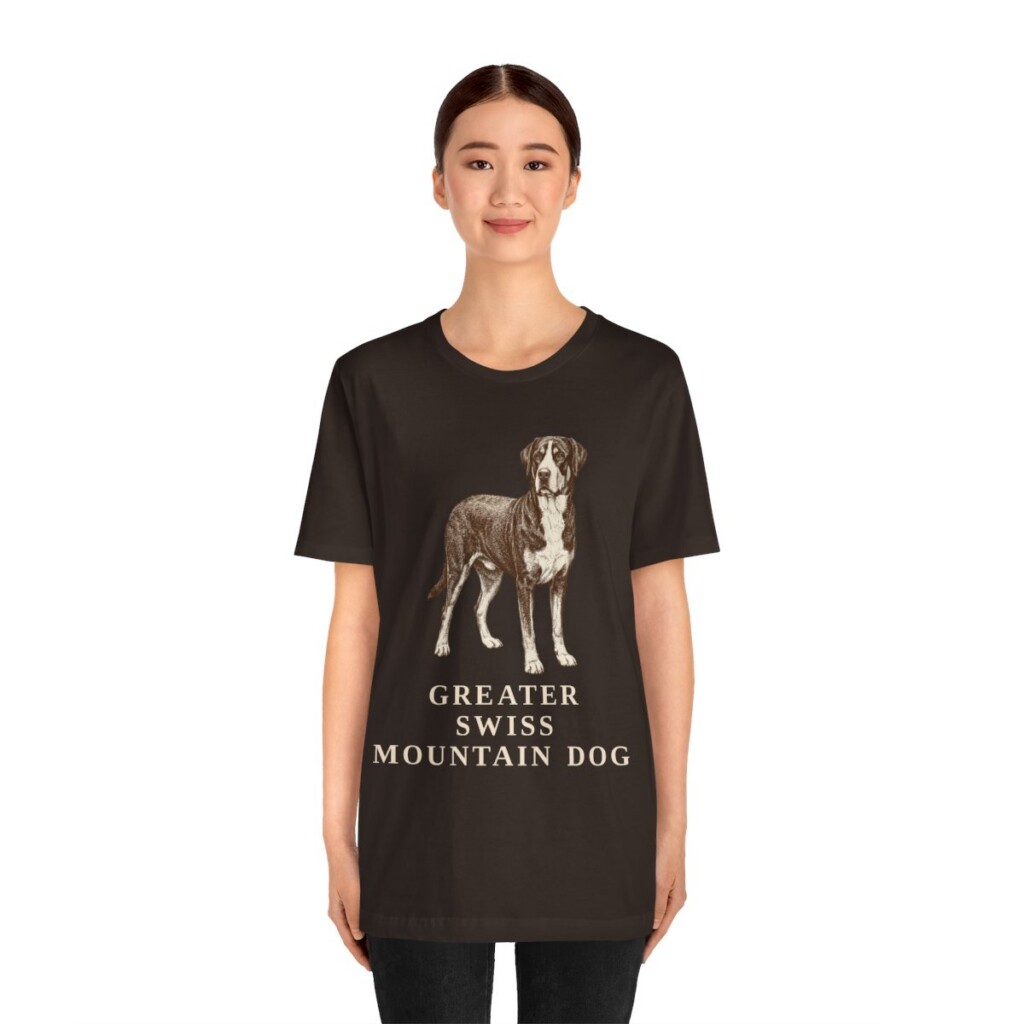 Greater Swiss Mountain Dog Shirt, Vintage Dog Sketch Tee, Dog Lover Gift