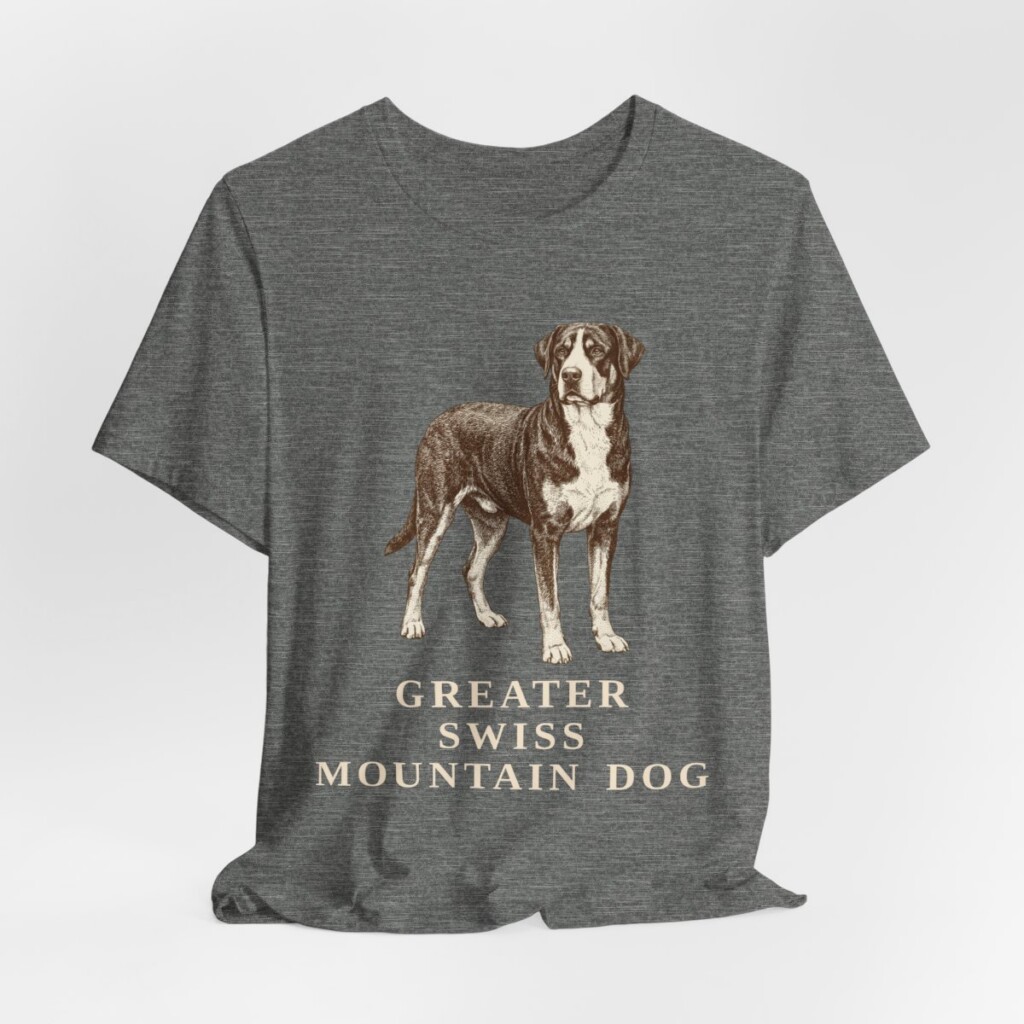 Greater Swiss Mountain Dog Shirt, Vintage Dog Sketch Tee, Dog Lover Gift