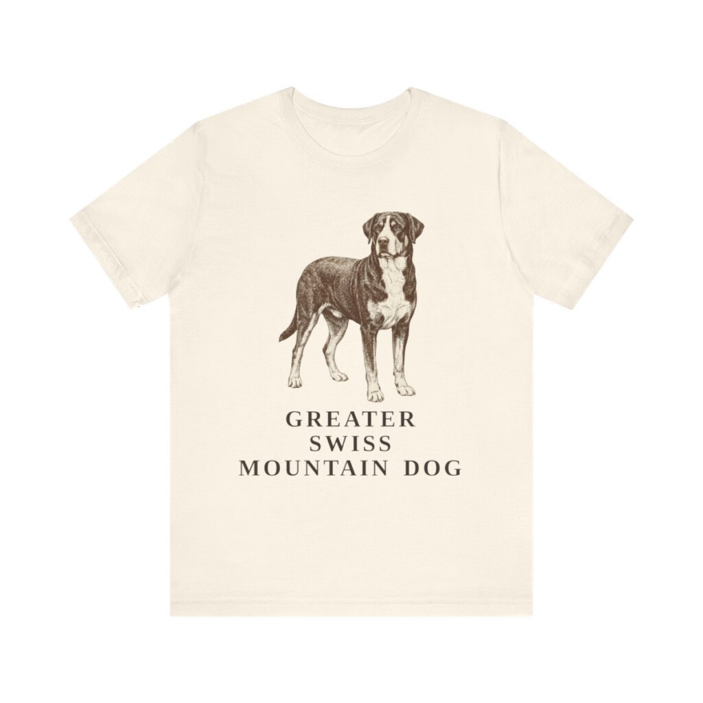 Greater Swiss Mountain Dog Shirt, Vintage Dog Sketch Tee, Dog Lover Gift