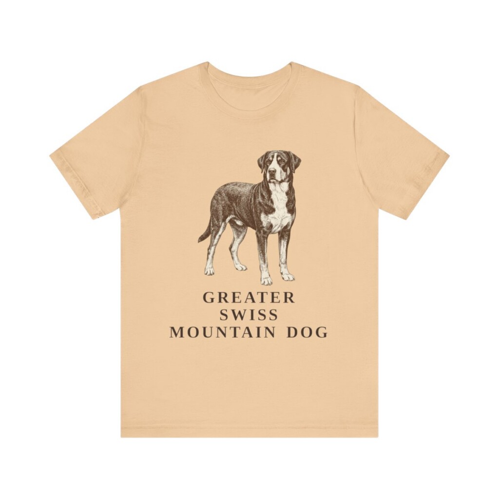 Greater Swiss Mountain Dog Shirt, Vintage Dog Sketch Tee, Dog Lover Gift