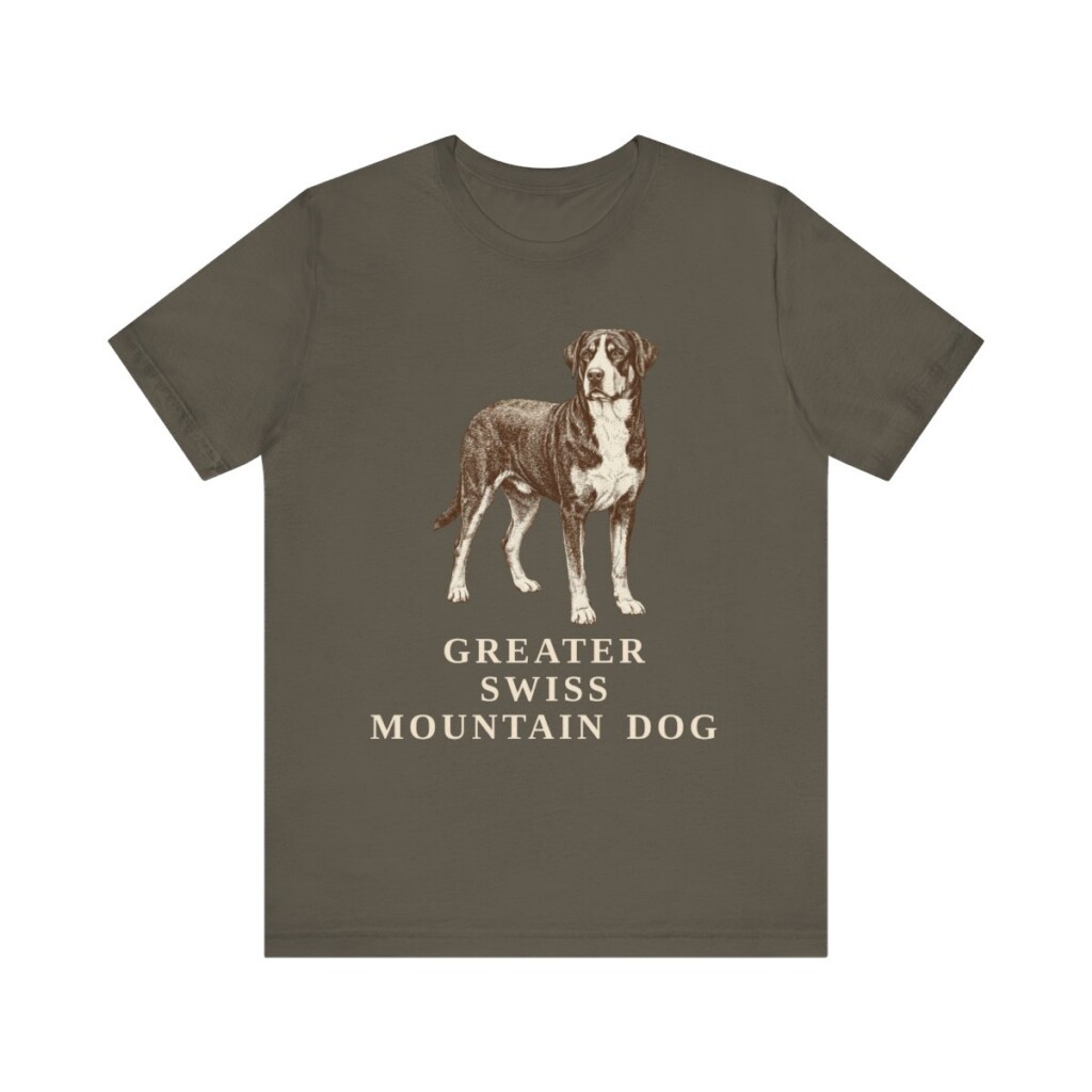 Greater Swiss Mountain Dog Shirt, Vintage Dog Sketch Tee, Dog Lover Gift