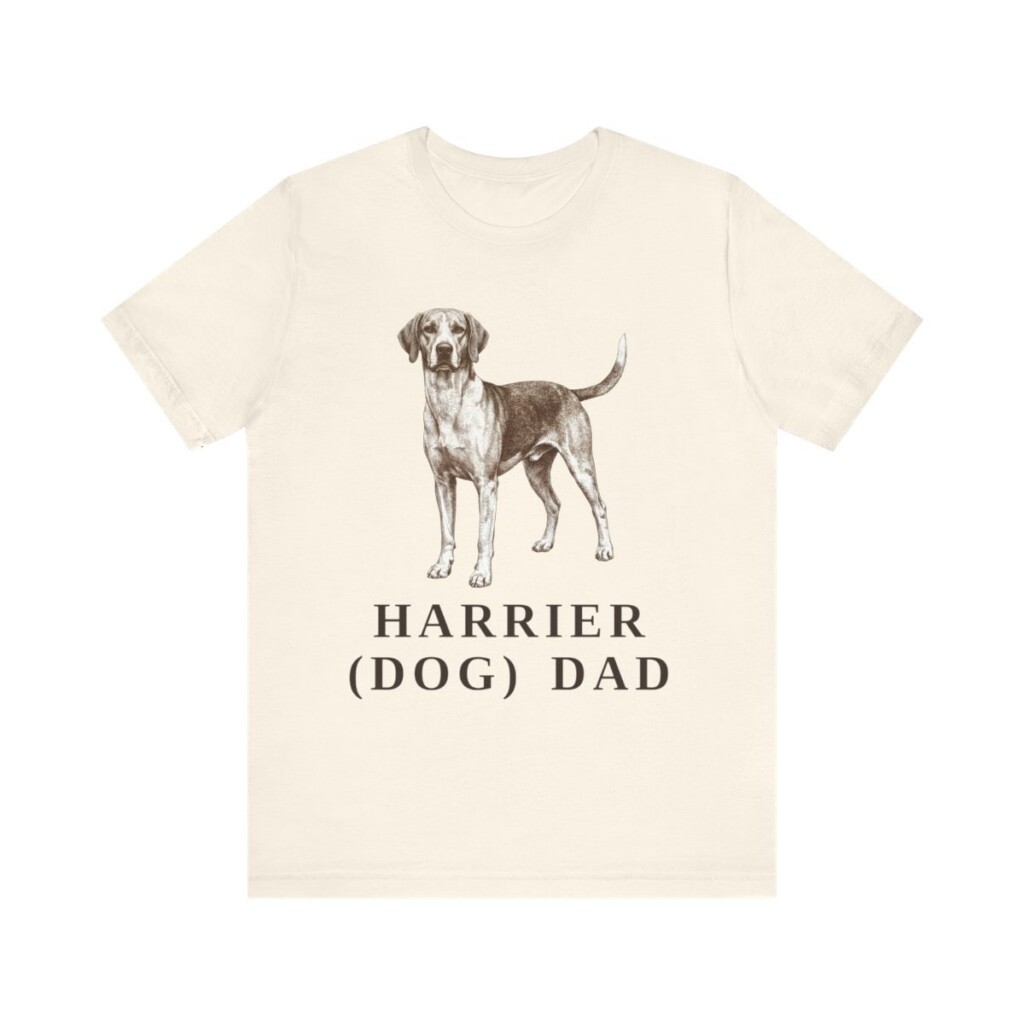 Harrier Dog Dad Shirt, Vintage Dog Sketch Tee, Dog Dad Gift Harrier Dog Dad Shirt, Vintage Dog Sketch Tee, Dog Dad Gift