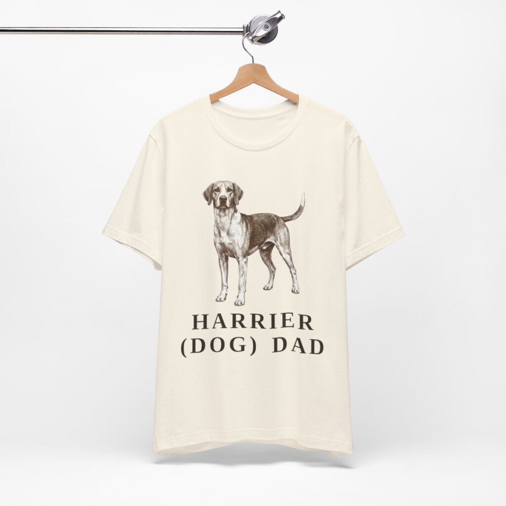 Harrier Dog Dad Shirt, Vintage Dog Sketch Tee, Dog Dad Gift Harrier Dog Dad Shirt, Vintage Dog Sketch Tee, Dog Dad Gift