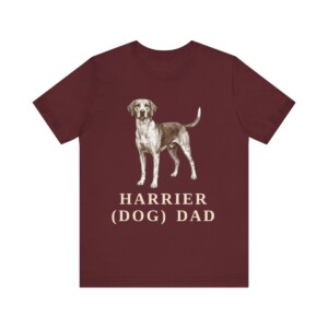 Harrier Dog Dad Shirt, Vintage Dog Sketch Tee, Dog Dad Gift