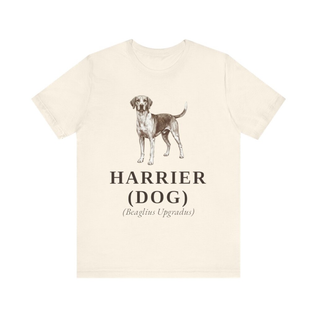 Harrier Dog Latin Shirt, Vintage Dog Sketch Tee, Dog Latin Gift