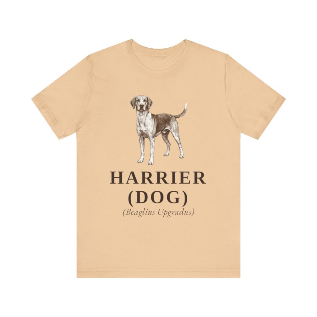 Harrier Dog Latin Shirt, Vintage Dog Sketch Tee, Dog Latin Gift