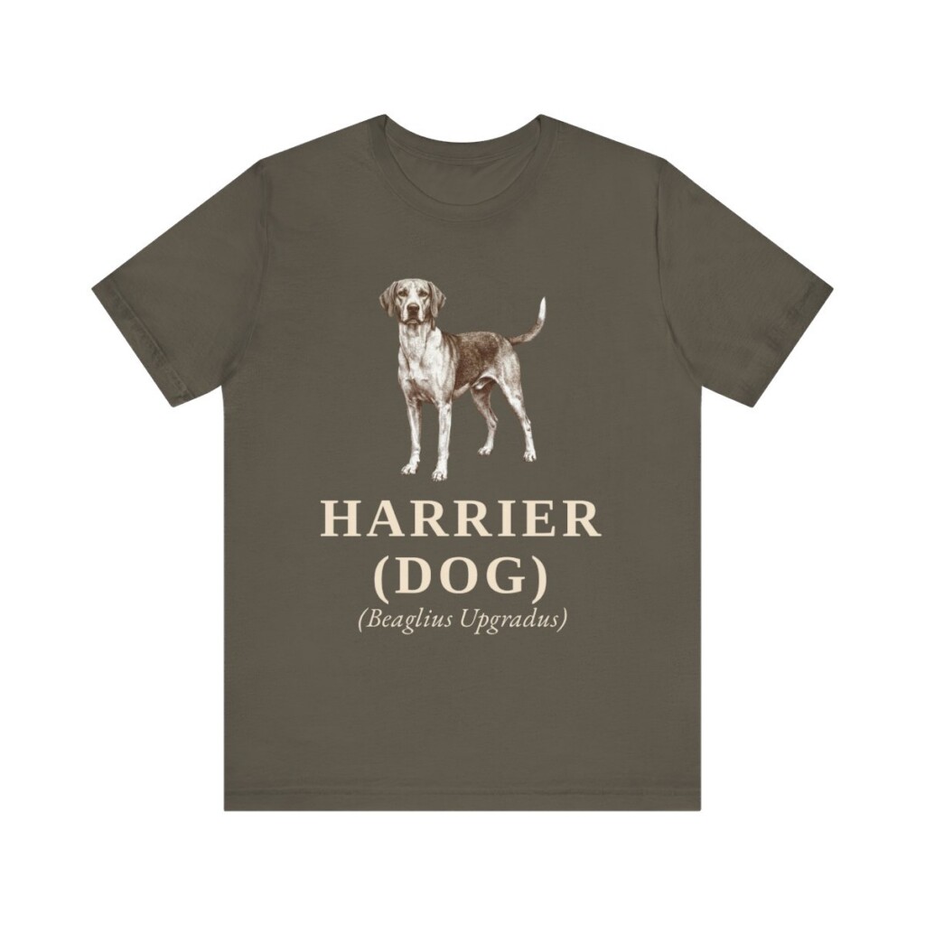 Harrier Dog Latin Shirt, Vintage Dog Sketch Tee, Dog Latin Gift