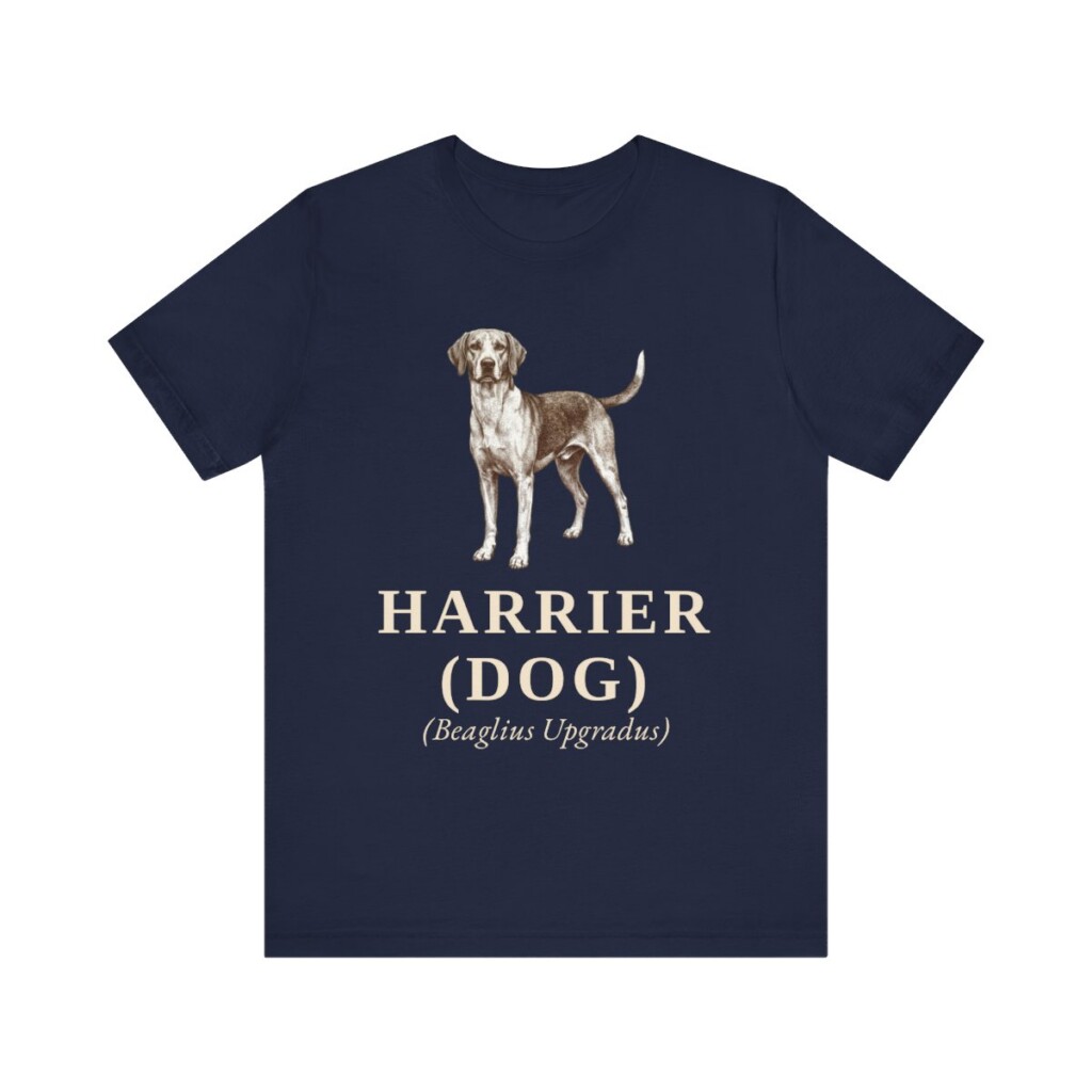 Harrier Dog Latin Shirt, Vintage Dog Sketch Tee, Dog Latin Gift