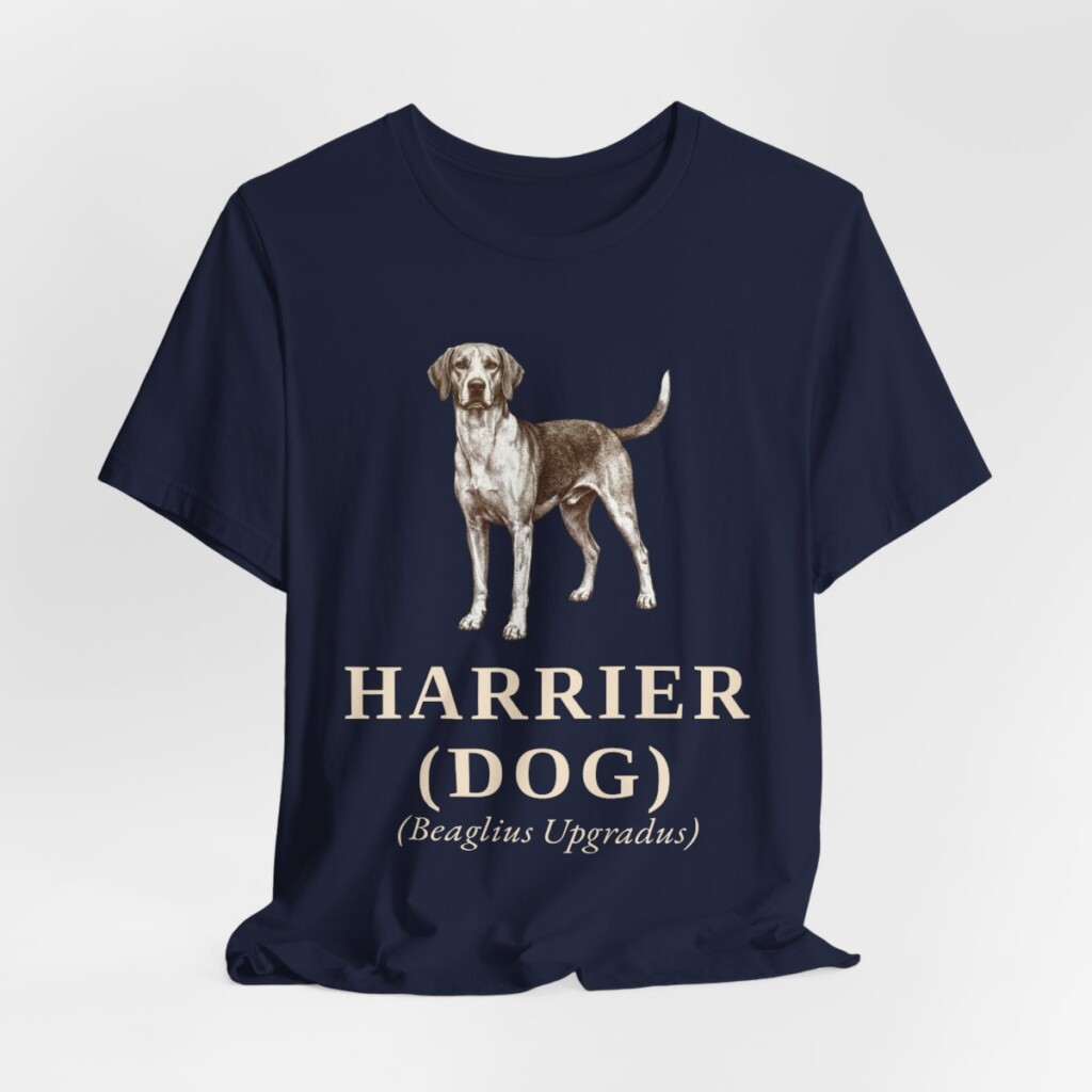 Harrier Dog Latin Shirt, Vintage Dog Sketch Tee, Dog Latin Gift