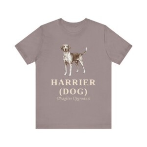 Harrier Dog Latin Shirt, Vintage Dog Sketch Tee, Dog Latin Gift
