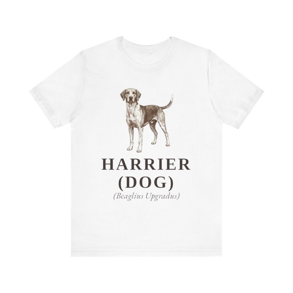 Harrier Dog Latin Shirt, Vintage Dog Sketch Tee, Dog Latin Gift