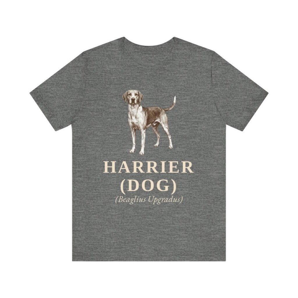 Harrier Dog Latin Shirt, Vintage Dog Sketch Tee, Dog Latin Gift