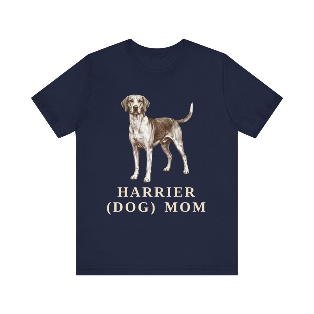 Harrier Dog Mom Shirt, Vintage Dog Sketch Tee, Dog Mom Gift