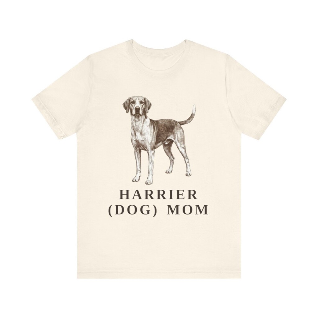 Harrier Dog Mom Shirt, Vintage Dog Sketch Tee, Dog Mom Gift