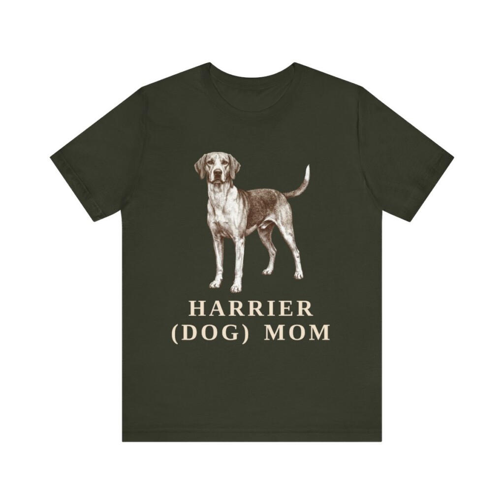 Harrier Dog Mom Shirt, Vintage Dog Sketch Tee, Dog Mom Gift