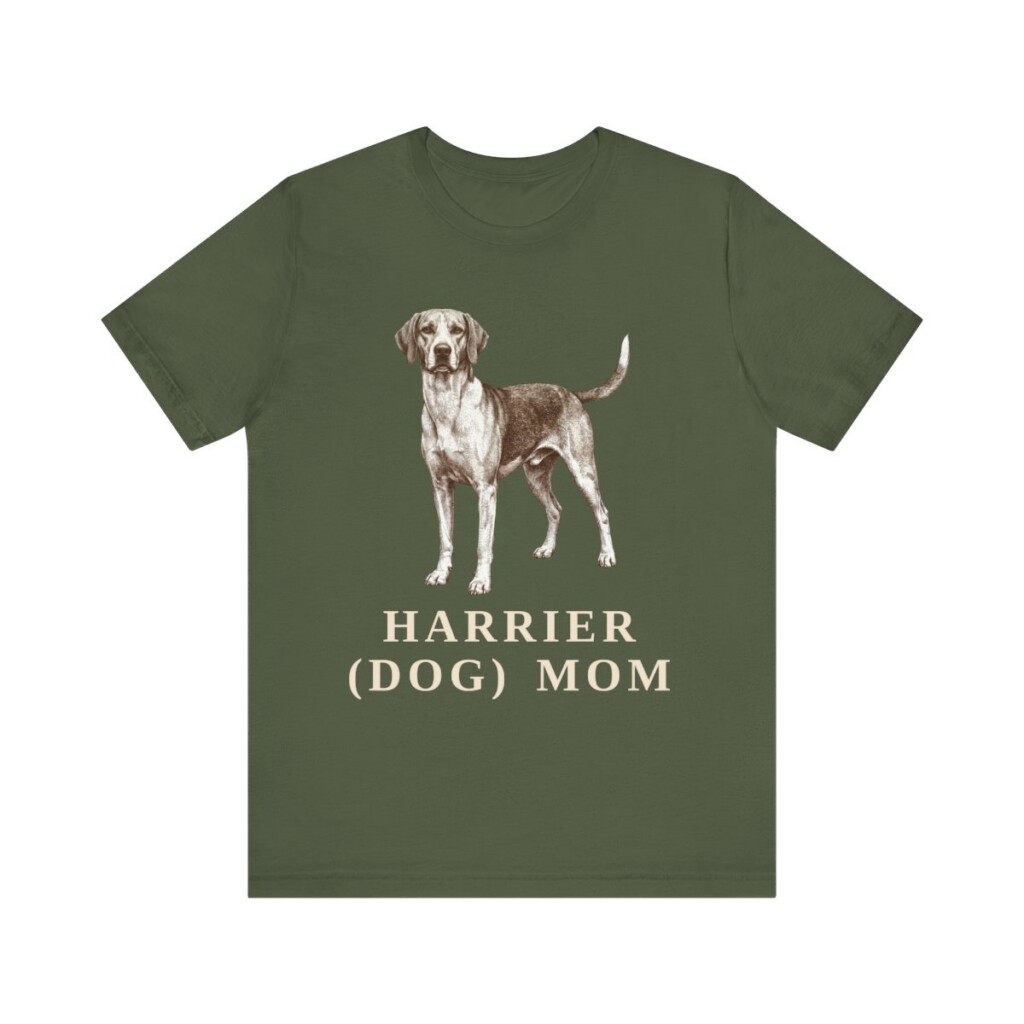 Harrier Dog Mom Shirt, Vintage Dog Sketch Tee, Dog Mom Gift