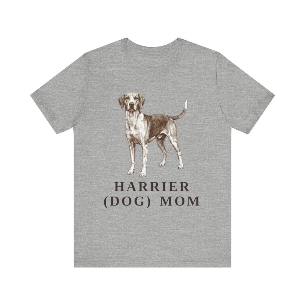 Harrier Dog Mom Shirt, Vintage Dog Sketch Tee, Dog Mom Gift