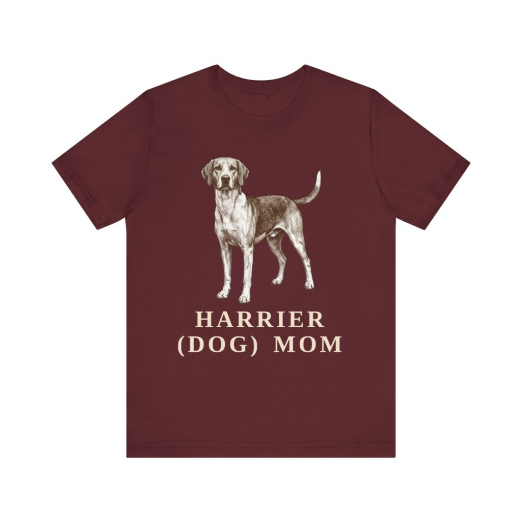 Harrier Dog Mom Shirt, Vintage Dog Sketch Tee, Dog Mom Gift